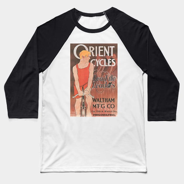 Orient Cycles - Vintage Bicycle Poster from 1895 Baseball T-Shirt by coolville